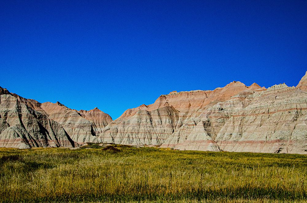 USA, South Dakota. Badlands National Park, Prairie Wind Overlook